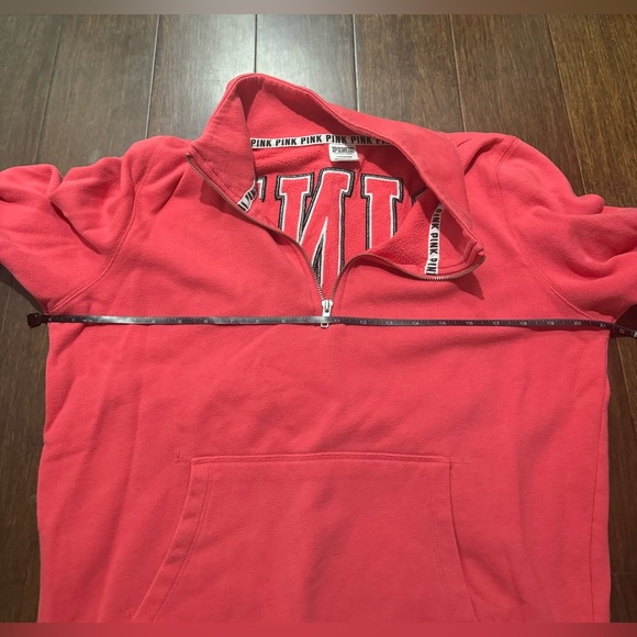 Victoria's Secret Pink Half Zip Up Hoodless Sweatshirt - Picture 4 of 4